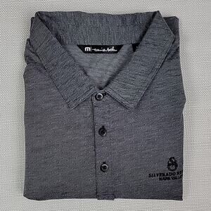 Travis Mathew × Silverado Resort Napa Valley long sleeve knit polo shirt XXL
